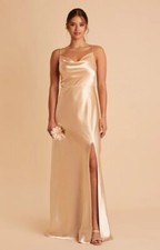 Birdy Grey- bridesmaid/ formal/ prom dress- size small- gold- floor length