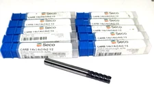 (Lot of 10) Seco Niagara Cutter 1/4" ALTiN 5 FL Carbide End Mill N61992