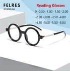 Retro Round Frame Anti Blue Light Reading Glasses For Men Women Classic Glasses