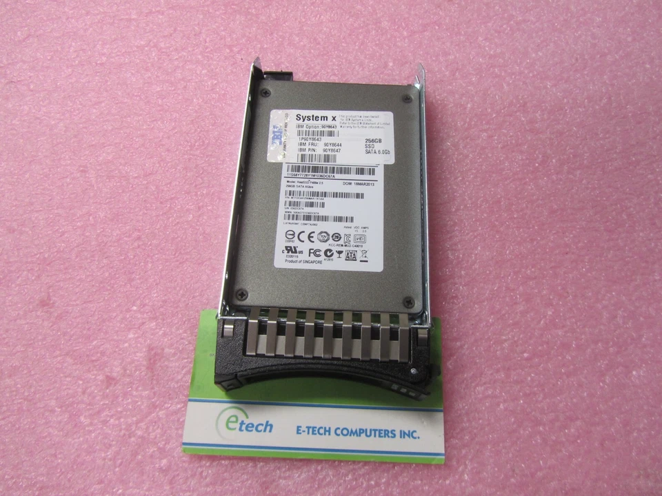 90Y8643 90Y8644- IBM Lenovo System x 256GB SATA 2.5" MLC HS Enterprise SSD - Image 3 of 3