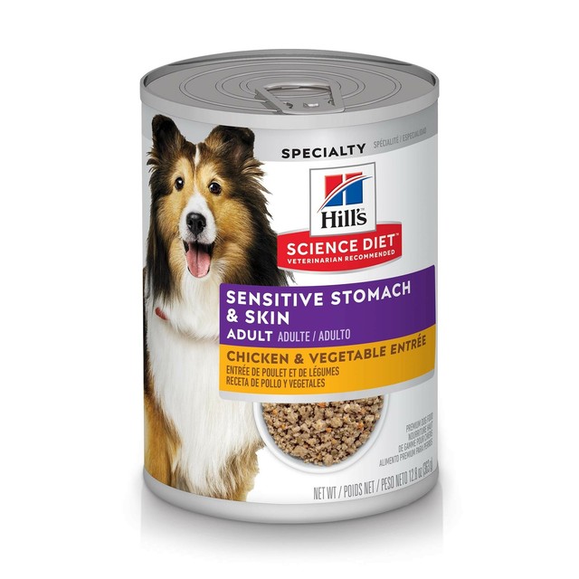 Hill S Science Diet Wet Dog Food Adult Sensitive Chicken Vegetable 7 Cans For Sale Online Ebay