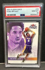 Kobe Bryant 2001-02 Fleer Force NBA#25 PSA 10 GEM MT Los Angeles Lakers HOF L4