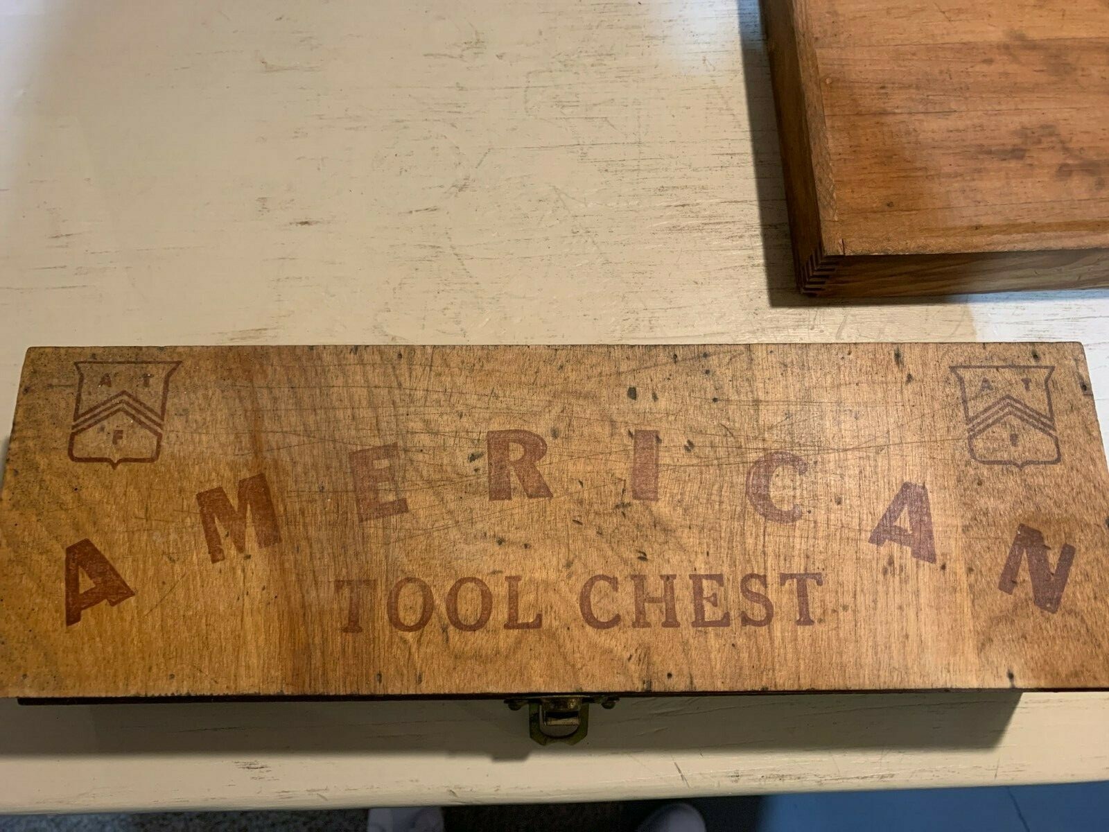 Lot of 2 Vintage Wooden Children's Tool Chests eBay