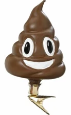 Inge-glas Happy Poop 10068S019 German Glass Christmas Ornament
