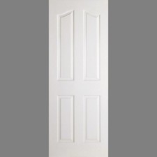 LPD Internal Mayfair 4 Panel Shaped Top White Moulded Doors