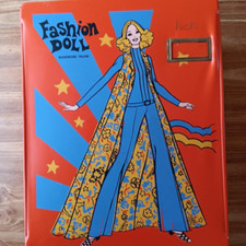1970  s Vintage Fashion Doll Wardrobe Case From Montgomery Ward-Double Trunk