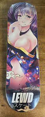 LEWD Skateboards Artificial Peaches Anime (Brand New) Skate Deck Canadian  Maple