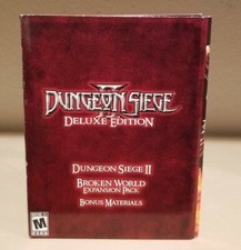 Dungeon Siege 2 Deluxe Edition Case Only No Game Discs No Manuals