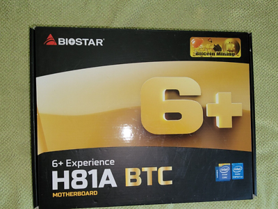 Biostar H81A BTC Motherboard LGA1150 Good for Mining
