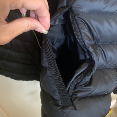MONCLER RAIE Giubbotto Horizontal Drawstring Puffer Women's BLACK Coat NWT  $1295 | eBay