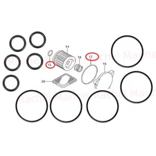 3 styles O-Rings 09280-54001 09280-13004 Fit Suzuki Oil Filter Cover Seal
