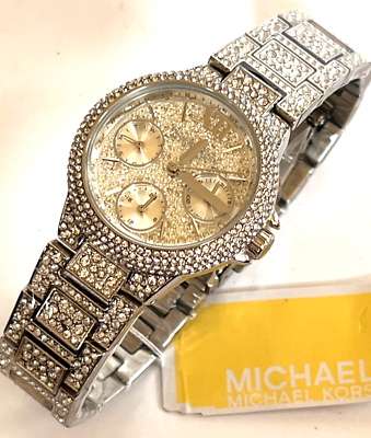 MICHAEL KORS MK6996 Mini Camille Pavé Silver-Tone Ladies Watch