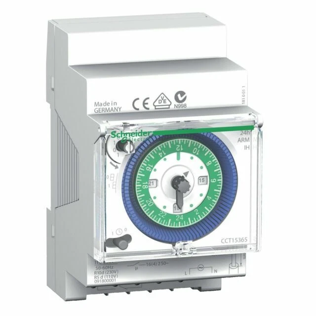 Schneider CCT15365 16A 250V 24-Heure Interrupteur Horaire - Blanc