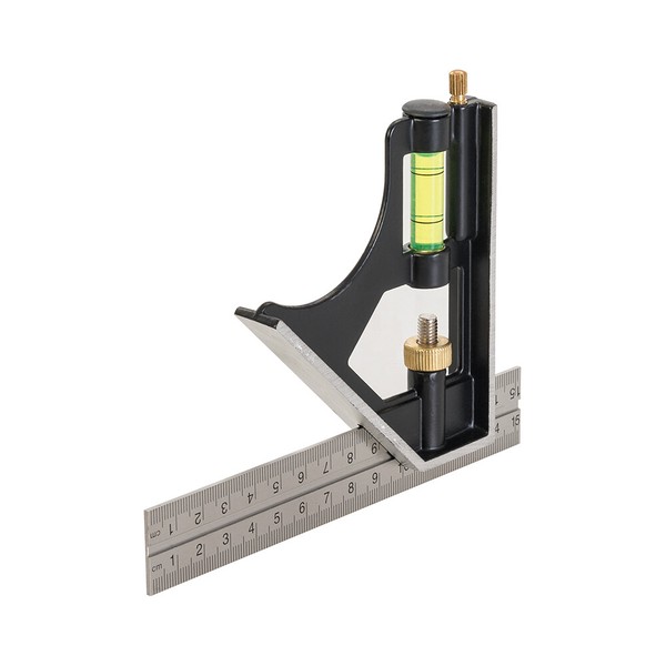 Profi Kombinations-Anschlagwinkel 150 Mm Kombinationswinkel Winkelmesser Winkel-image