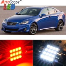 14 x Premium Red LED Lights Interior Package Kit for 2006-2014 Lexus IS250 IS350