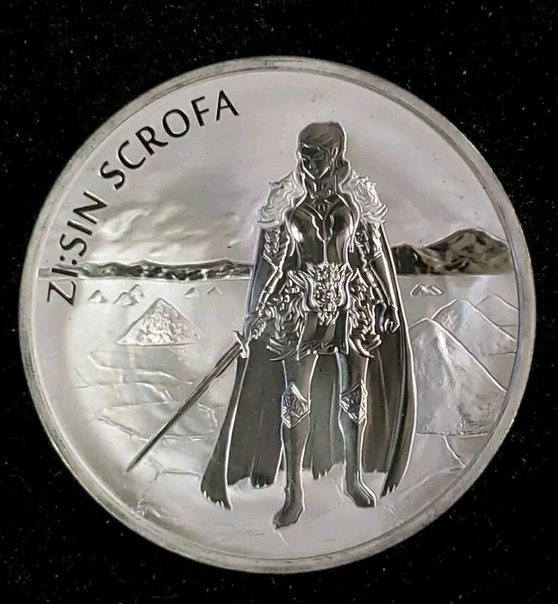 2019 SOUTH KOREA 1 OZ SILVER ZI:SIN SCROFA BU Rare. L👀K SHIPS