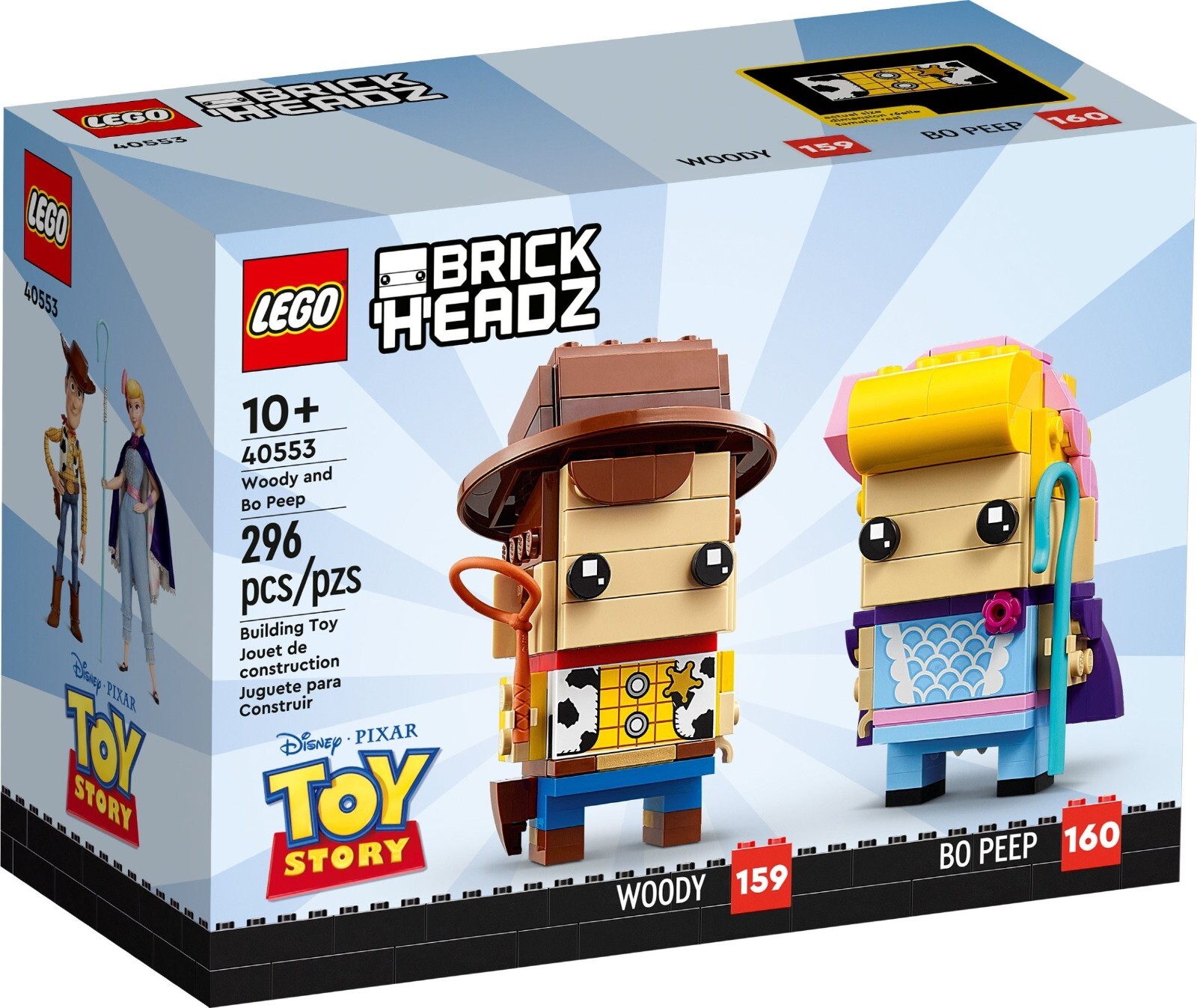 LEGO BRICKHEADZ: Woody and Bo Peep (40553) ⭐️Brand New & Sealed⭐️