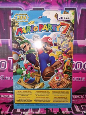   MARIO PARTY 7 PAL EUR+DEU CARD NINTENDO VIP CLUB 24:7 GAMECUBE *NEU*