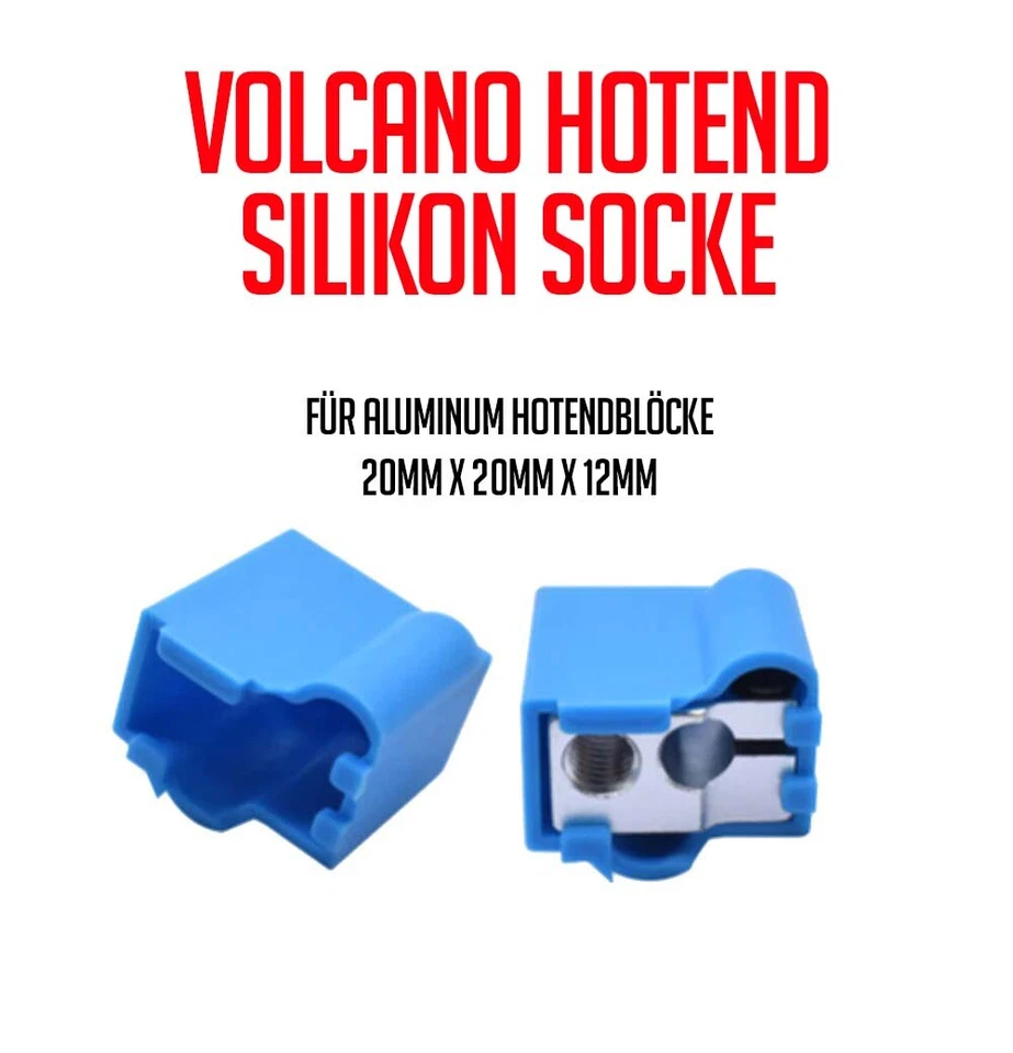 MARKENLOS 2x Funda de silicona Heater Block Calcetín de silicona Calcetín de silicona Impresora 3D E3D VOLCANO