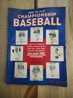 #ad #ad Vintage 1954 How To Play Championship Baseball Sports Book By Oscar Farley $11.99