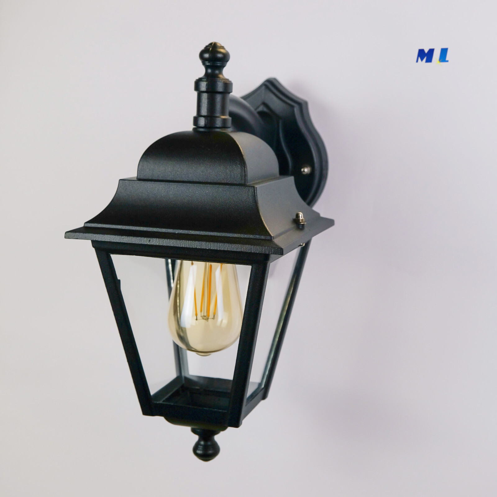 OFFERTA Lampada Esterno ATHENA Nero Alluminio - Prezzo Outlet