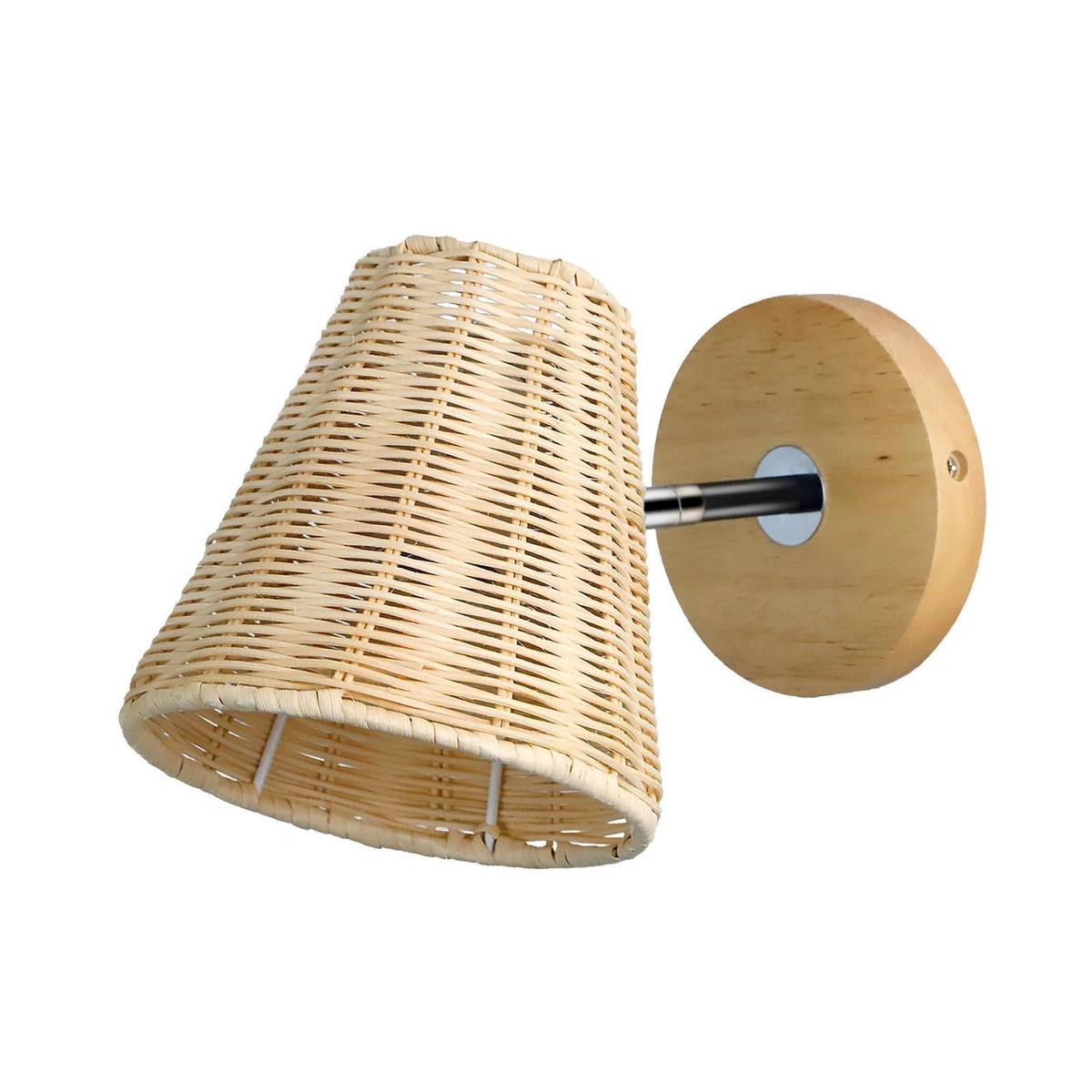 Rattan wall light shade deals