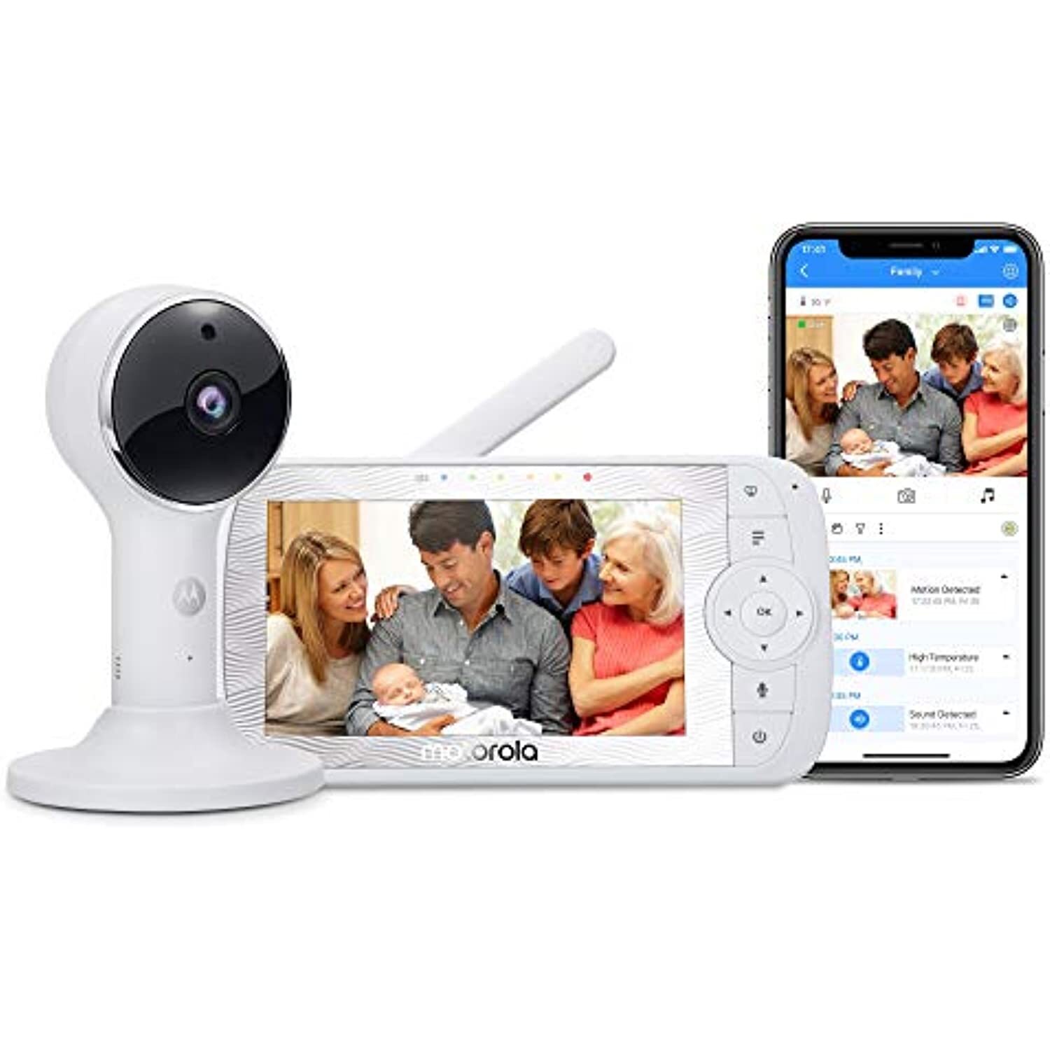 Motorola Connect60 5-Inch Video Baby Monitor with Parent Unit and Power Cord