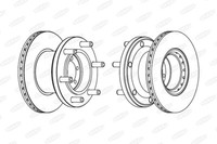 Beral 2X Bremsscheibe Vorne BelüFtet FüR Iveco Daily Ii Pritsche/Fahrgestell