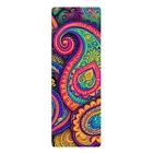 Boho Paisley Psychedelic Vibrant Radiant Neon Colors Rubber Yoga Mat