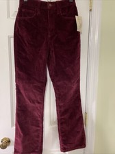 Univeral Thread Bootcut Corduroy Pants, Burgundy, Size 0
