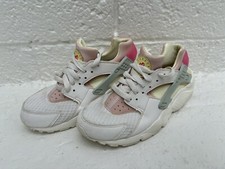 Nike Air Huarache Run GS Girls Size 5Y Pink Running Shoes Sneakers DR0163-100