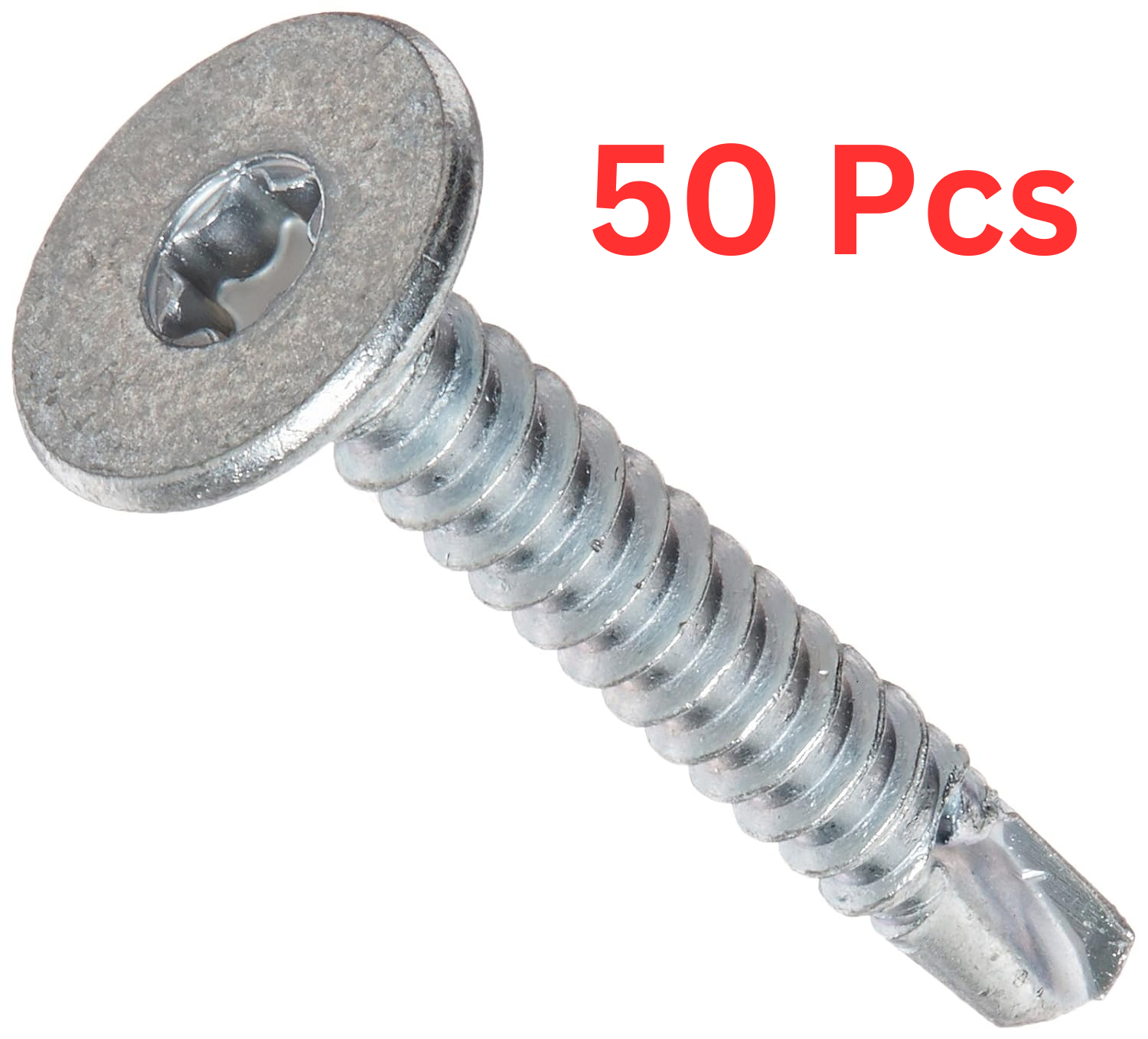 1020KWTF Steel Self-Drilling Screw Zinc Plated Finish Wafer Head Star Drive New-image