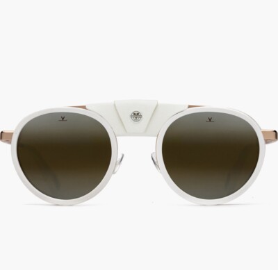 Vuarnet Sunglasses Glacier Titanium Rose VL2113 Genesis 2113 White+ Skilynx 007