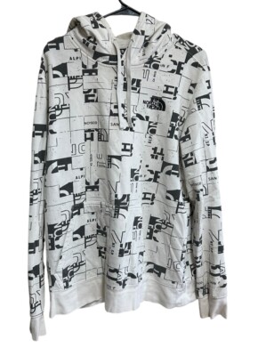 North Face Sweatshirt Hoodie San Francisco Graphic Print Size Large Grunge