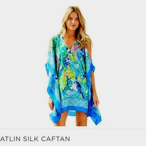 lilly pulitzer atlin silk caftan