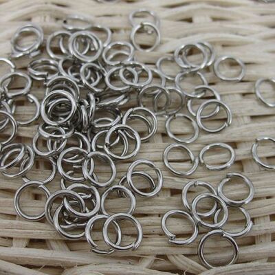 400pcs 5mm Dark Silve Tone Finding Jump Rings G0481