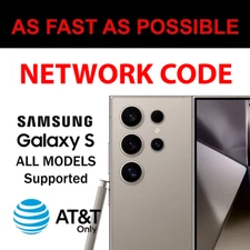 AT&T Network Code Samsung Galaxy S25 S24 S23 S22 S21 S20 Plus Ultra