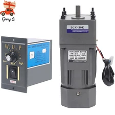 1:30 0-45RPM Gear Motor Electric+Variable Speed Reduction Controller 120W AC110V