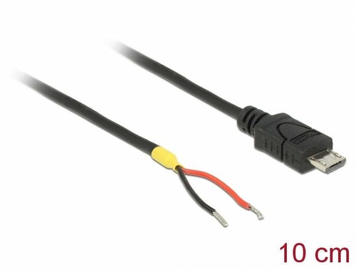 DELOCK 82697 10cm Câble USB 2.0 Micro-B Connecteur À 2 X Ouvert Câble Courant - Photo 2 sur 2