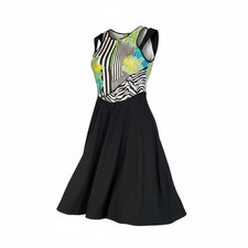 Women’s Versace Jeans Front Zip Fit-And-Flare Dress Size 8