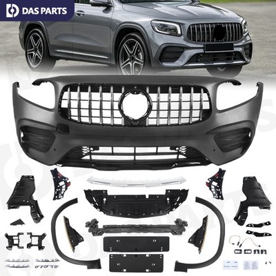 AMG35 Style Front Bumper Grill Assembly For 2020-2023 Benz X247 GLB250 GLB35 AMG