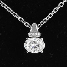 Stunning 1.65 Ct Certified Diamond Solitaire Pendant, Great Shine-Tariffs FREE.