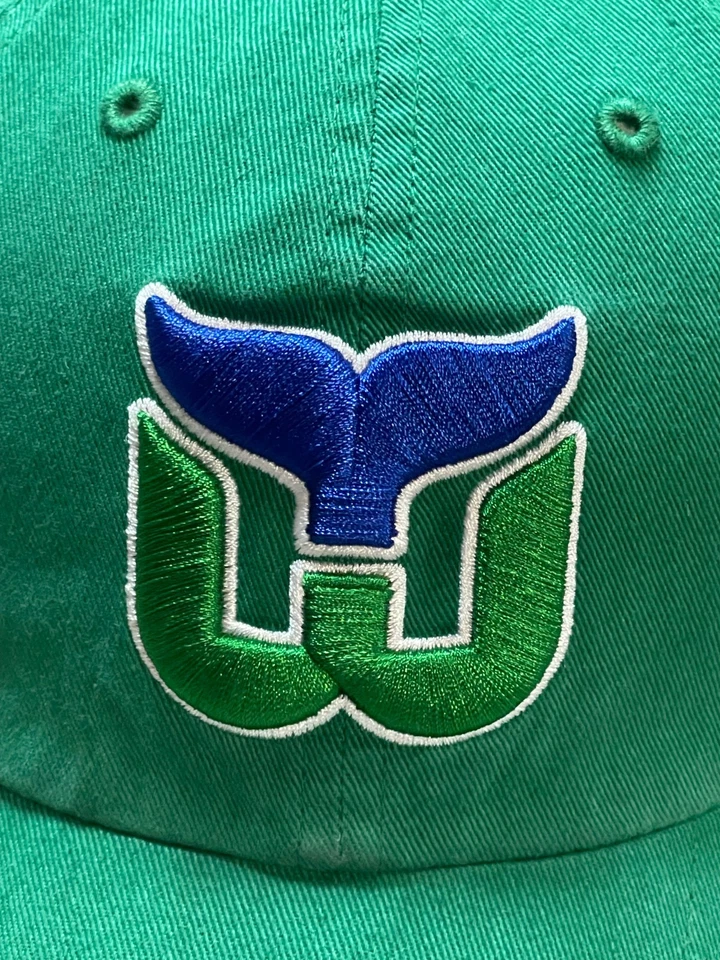 Gorra Hartford Whalers para hombre verde hockey béisbol47 vintage hockey correa trasera Foto 3 de 4