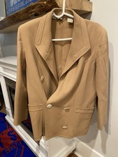 Vintage Valentino Boutique Crepe Blazer Camel...
