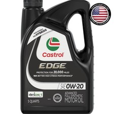 5 Quarts EDGE 0W-20 Full Synthetic Motor Oil – Unmatched Durability & Efficiency 37.99 per gallon