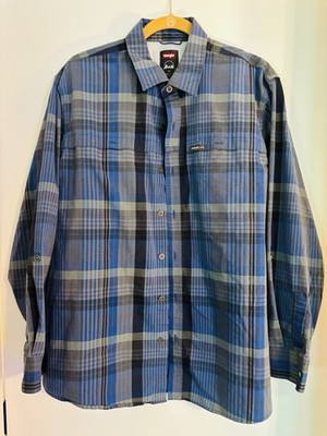 Wrangler long-sleeve Plaid outdoor utility Shirt XL