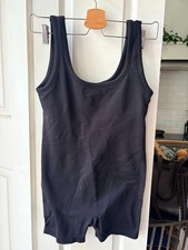 Primark Black Seamless Unitard Shorts Bodysuit Shapewear Romper Gym Size M