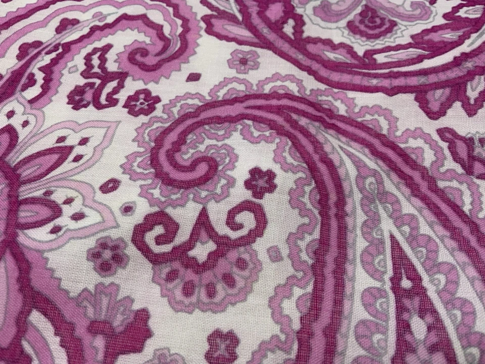 PROCHOWNICK белый и розовый пейсли хлопок напечатано карман квадратный 16 «PEC - Изображение 4 из 4