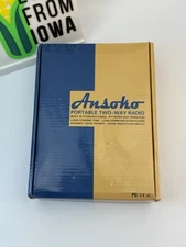 Pack of 2 ANSOKO Portable Two-Way Radio VHF/UHF FM TRANSCEIVER CTCSS/DCS.