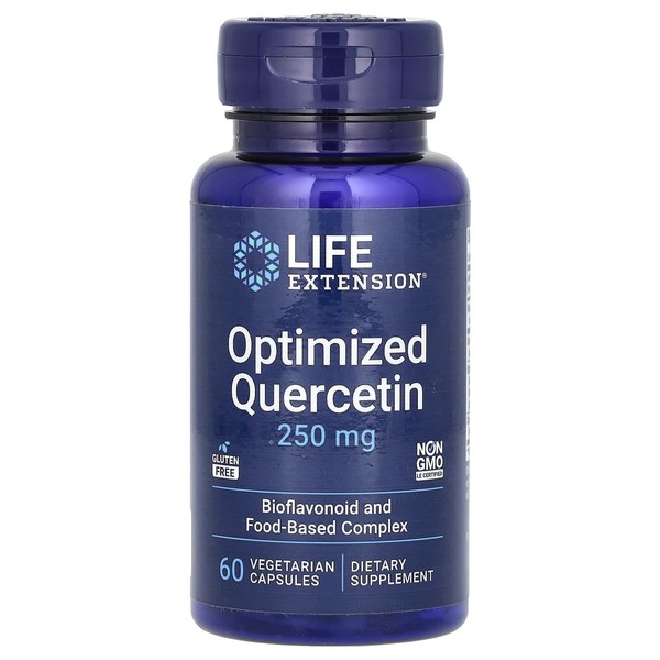 Life Extension, Optimized Quercetin, 250 Mg, 60 Vegetarische Kapseln-image
